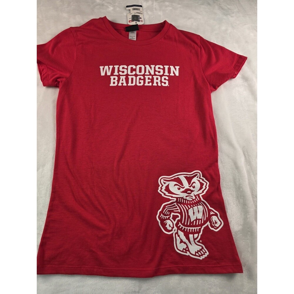 NWT Champion Wisconsin Badgers Men's Large Red T-Shirt